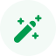 Green circle with a white wrench and screwdriver crossed diagonally in the center.