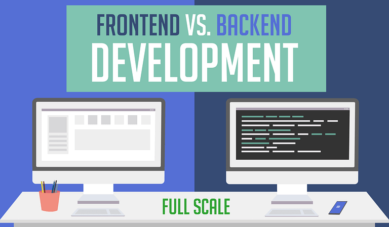 Frontend vs Backend Software Development.