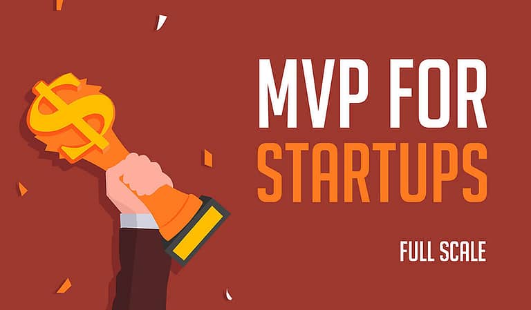 Building a minimum viable product (MVP) for startups, full scale.