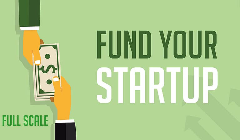 The words "Venture Capital funding your startup" on a green background.