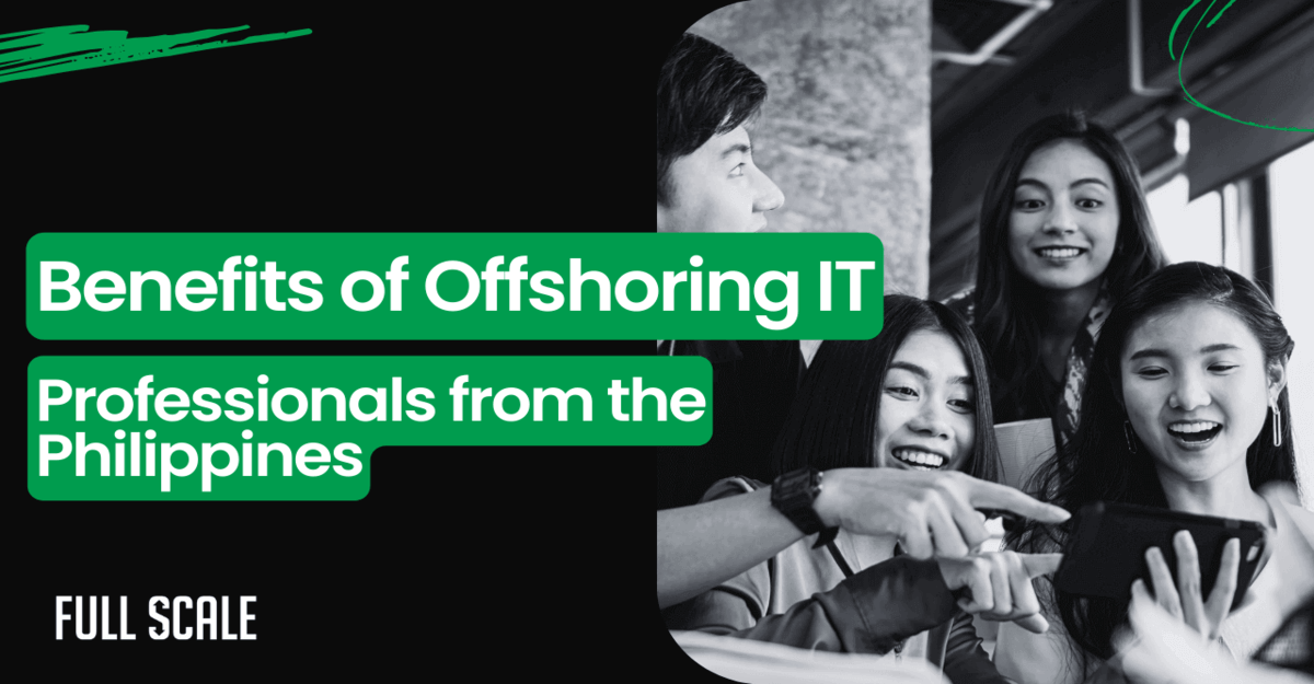 Group of enthusiastic Offshoring IT Professionals discussing benefits from the Philippines.