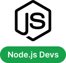 Green badge with "Node.js Devs" text on it.