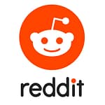The Reddit logo, featuring a white alien face with antennae in a red circle above the word "reddit" in lowercase black letters, is a popular hub for resources for software developers.