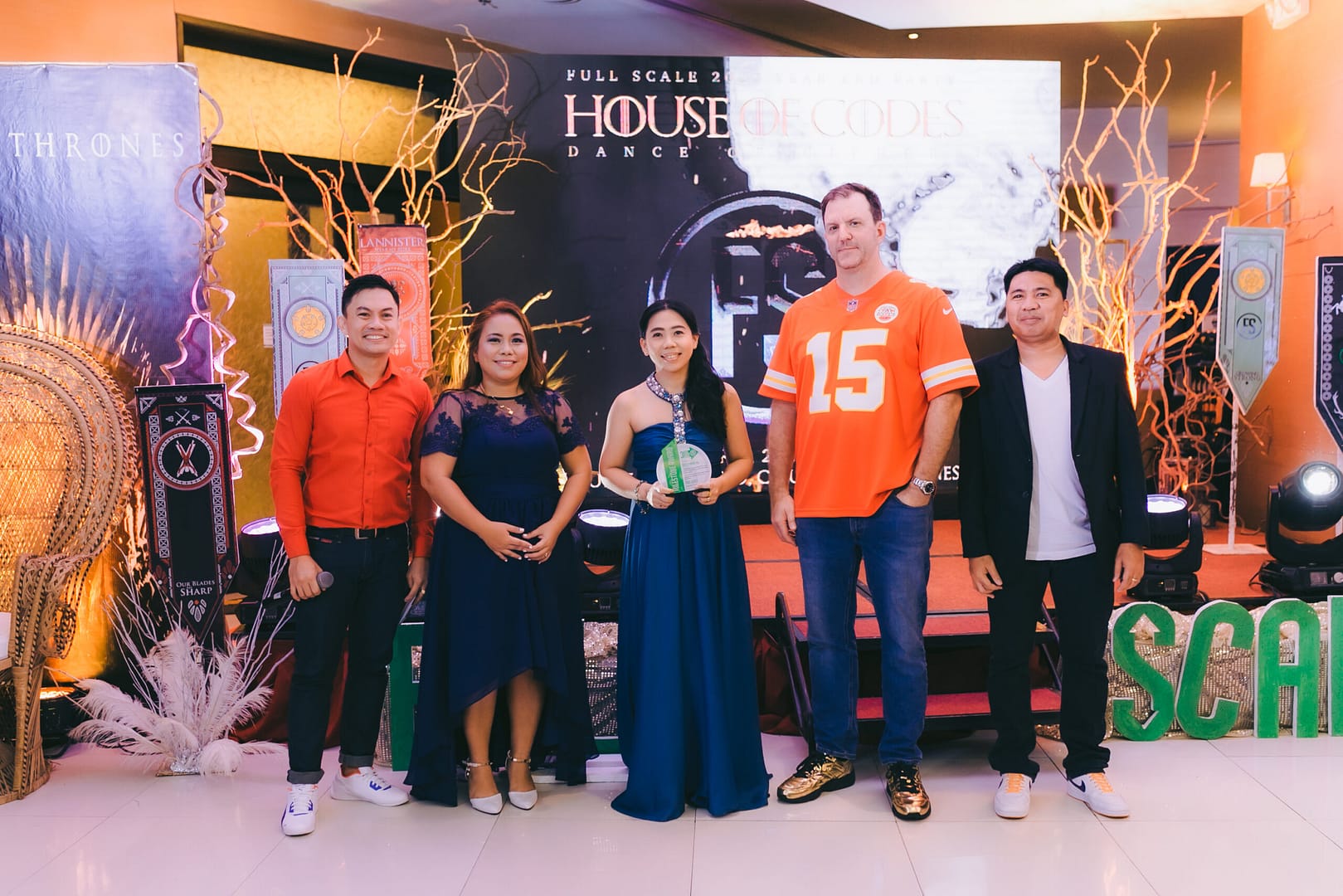 Full Scale Year-End Party Guests