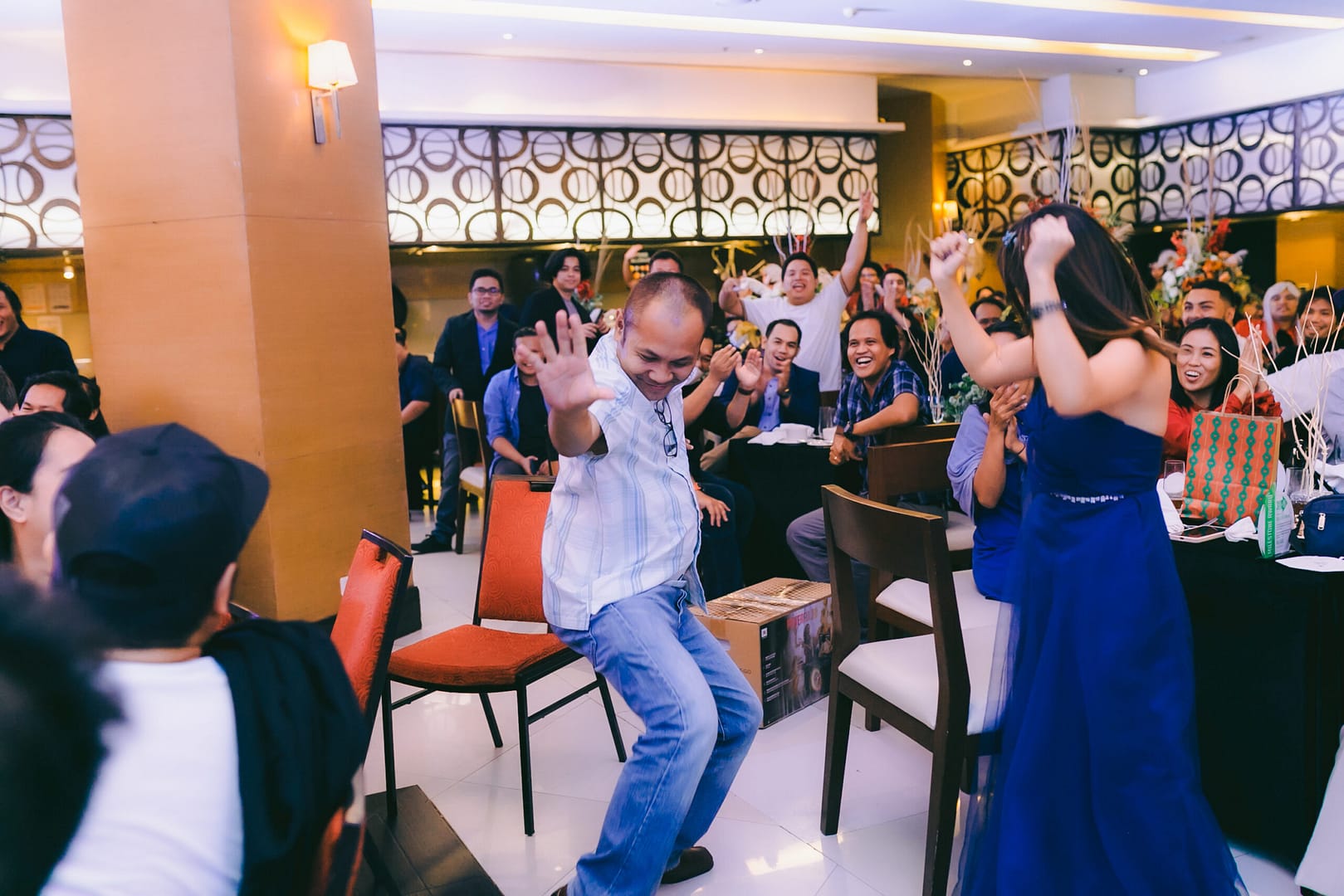 Full Scale Year-End Party Celebration