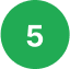 Green circle with the number 5 inside, in white.