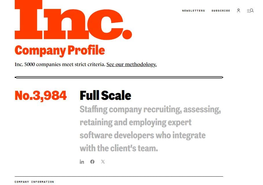 Full Scale Credentials