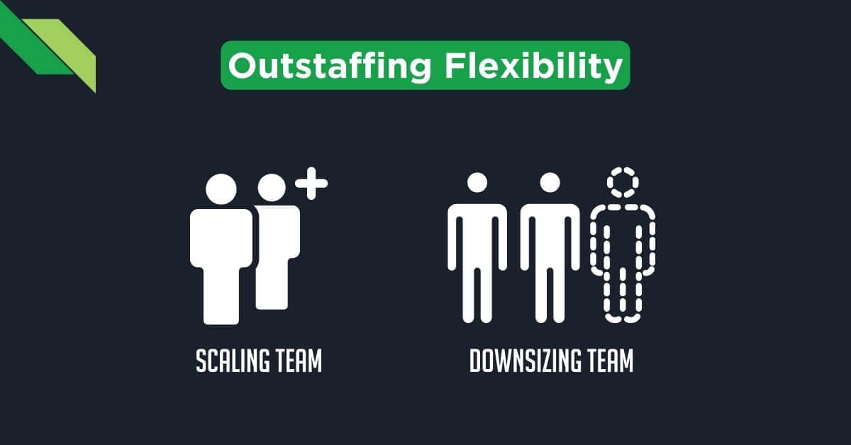 Outstaffing Flexibility in Hiring and Downsizing Team