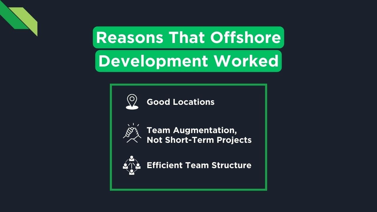 Reasons that Offshore Development Works