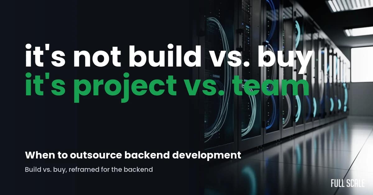 outsource-backend-development hero — Full Scale