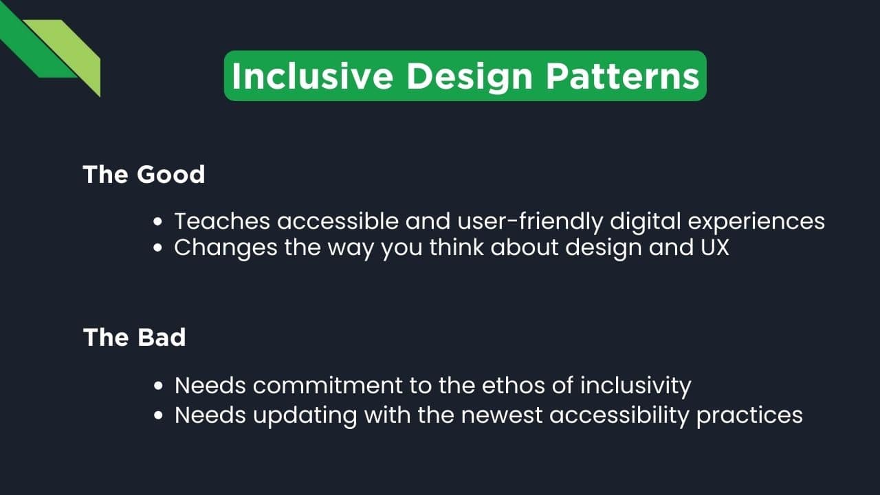 Inclusive Design Patterns By Heydon Pickering