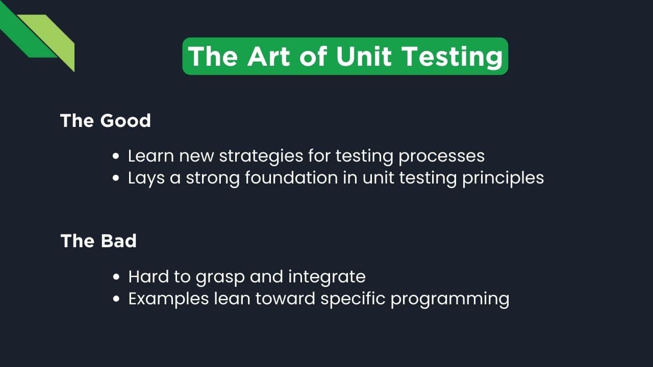 The Art of Unit Testing by Roy Osherove
