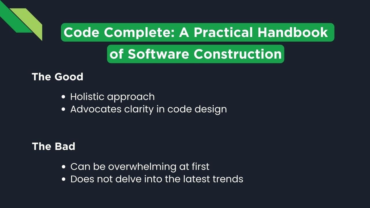 Steve McConnell's Code Complete