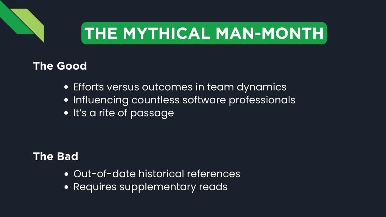 The Mythical Man-Month By Frederick Brooks, Jr.