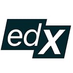 Logo of edX, an online course provider specializing in resources for software developers.