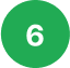 Green circle with the number 6 in white.